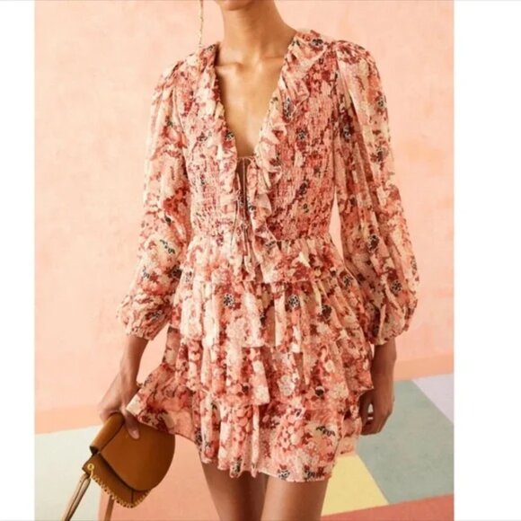 Ulla Johnson Tamara Silk Mini Dress Sz10 $695 price tag attached Brand New tags - Picture 7 of 9